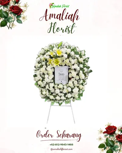 Krans Bunga Duka Cita di Luhurjaya
